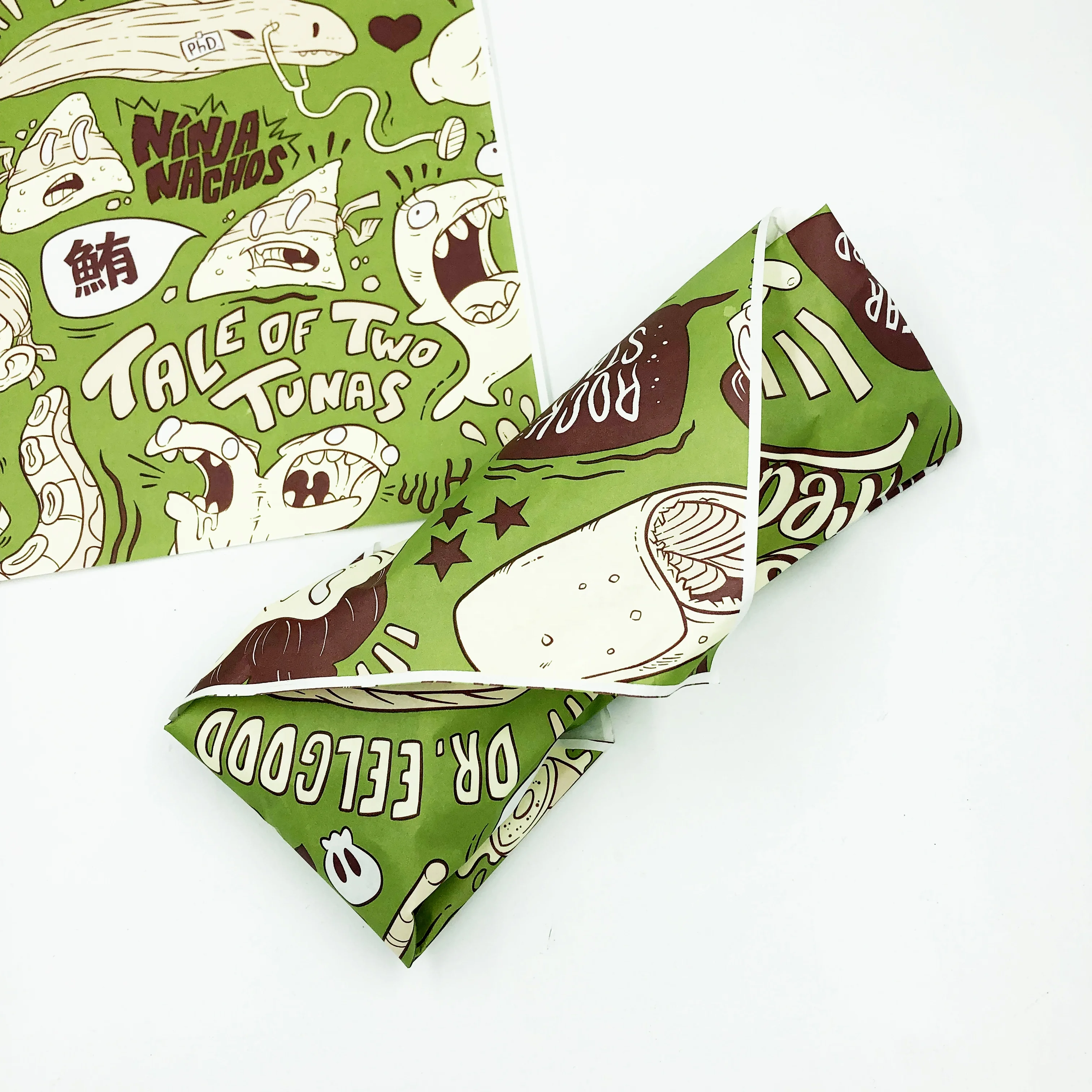
custom printing burrito wrap paper 