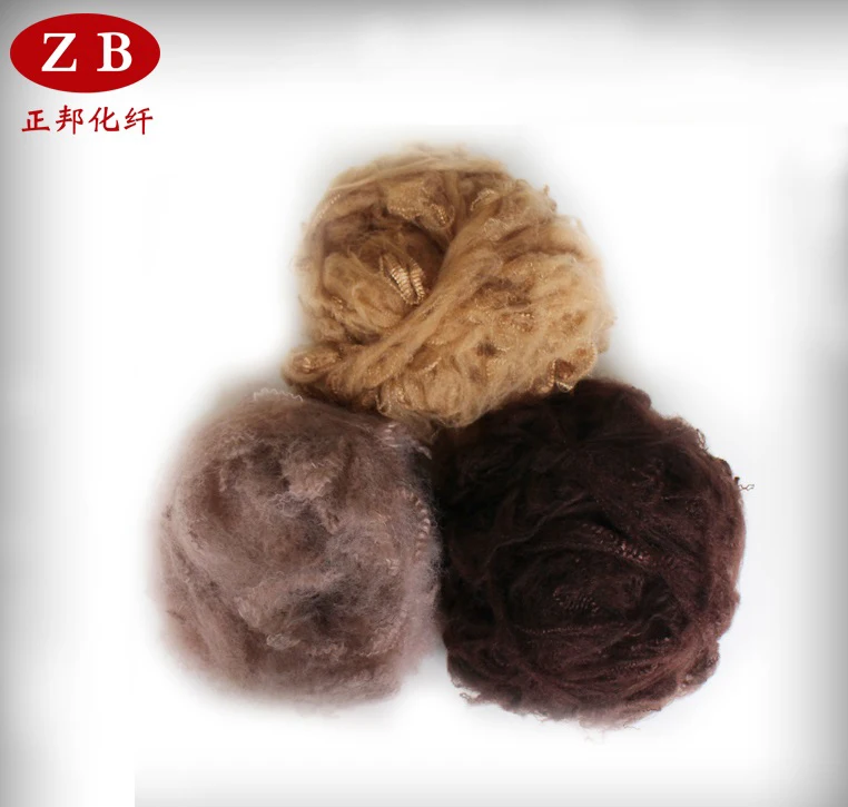3D*51mm PSF solid polyester fiber for flocking