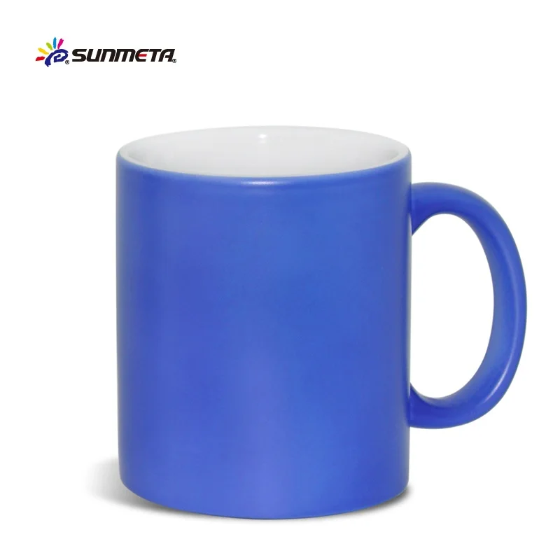 Sunmeta 11oz sublimation ceramic magic mug full color change mug for sublimation