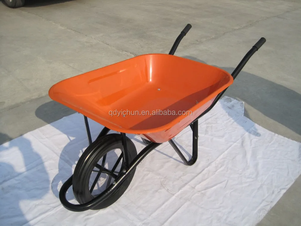 metal tray concrete wheelbarrow motor with 3.50-8 pneumatic wheel wheelbarrow
