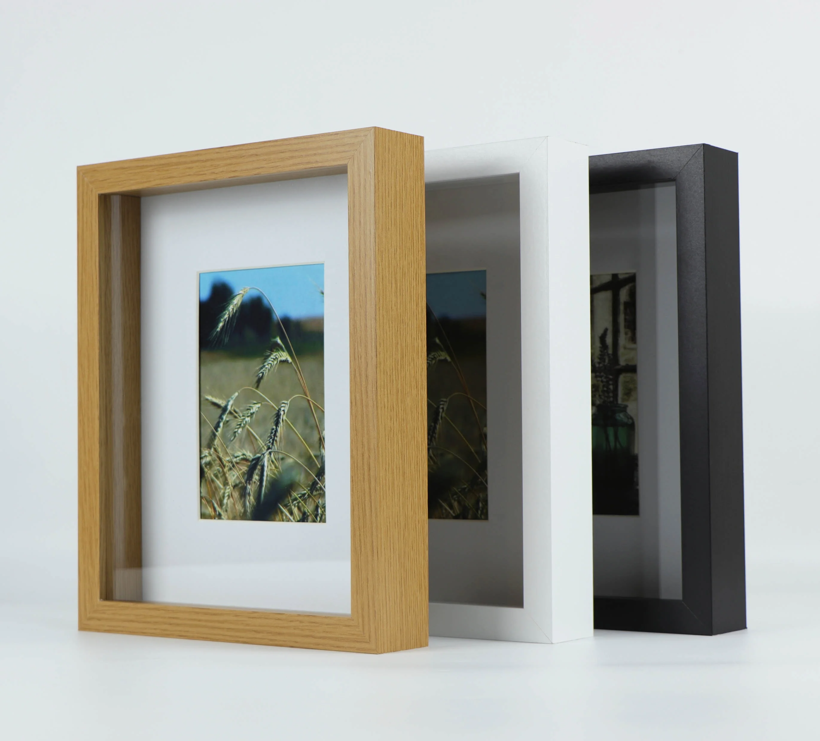 8 by 10 inches shadow box frame, MDF picture frame, Deep frame for display photo or save souvenir