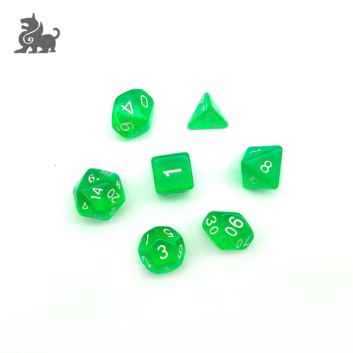 Factory Price Acrylic Plastic Color Dice Multi Sides Gaming Dice
