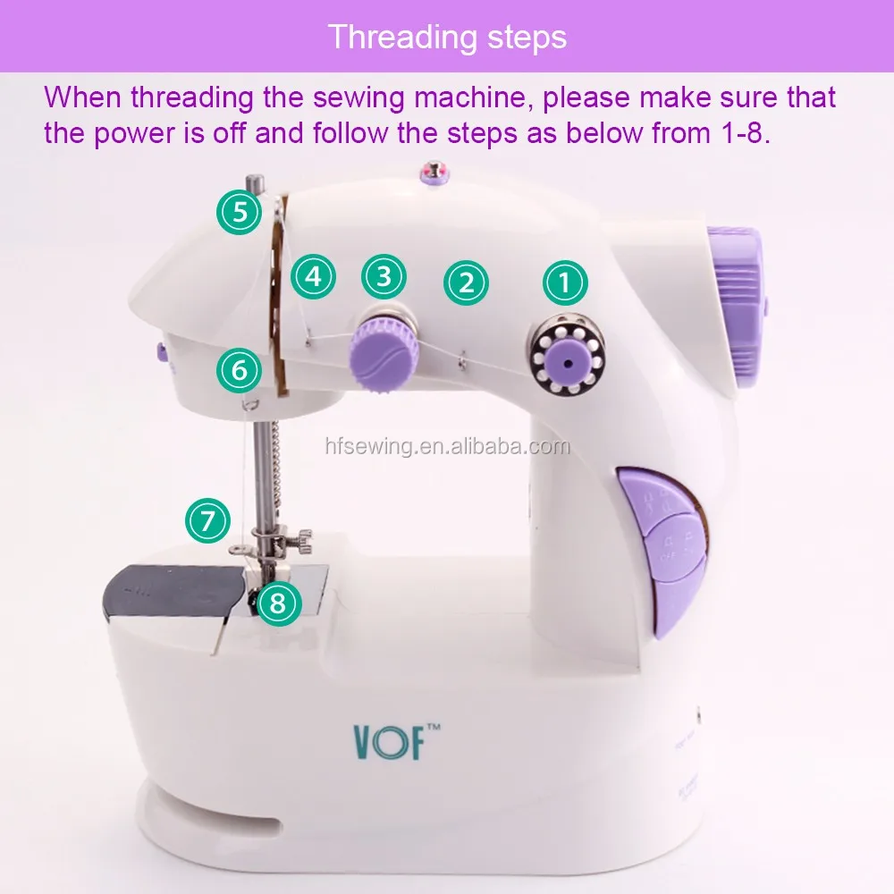 VOF FHSM 201 Fashion multipurpose shirt underwear sewing machine children toy Mini Electric Sewing Machine