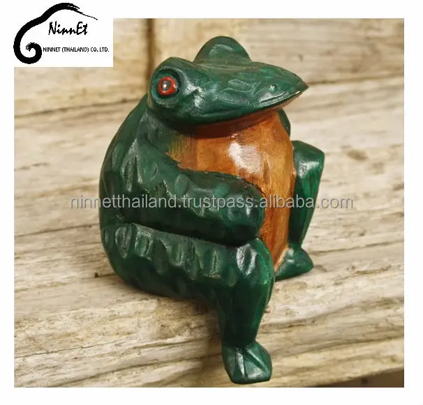 Crafts wooden frog from Thailand