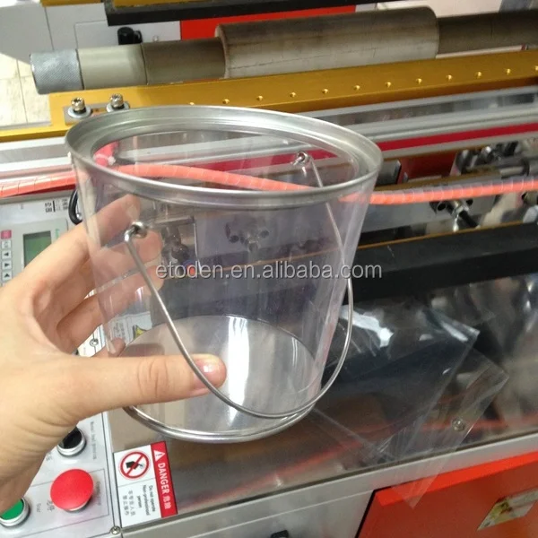 clear PET plastic cylinder packaging box machine,PVC Rigid tube making Machine,Plastic clear round box side welding machine