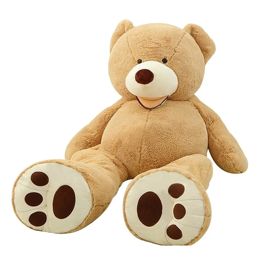 Niuniu Daddy Custom Design 102in/260cm Soft Giant American Unstuffed Plush Toy Teddy Bear Skin Doll