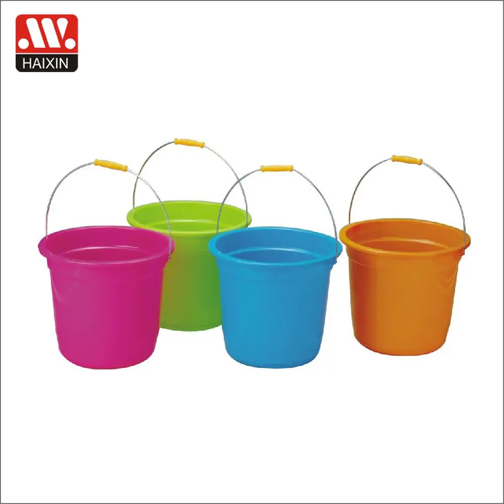 plastic bucket with metal handle bucket without lid 30L
