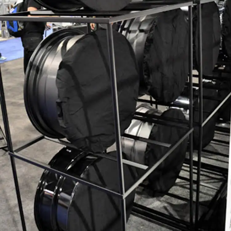Car Rim Stand Wheel Storage Holder Showroom Exhibition Trade Show Wheel Display Rack