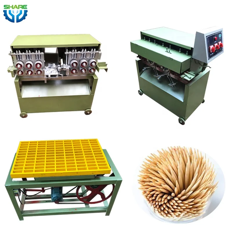 Машина для производства деревянных бамбуковых зубочисток в Китае, Индии