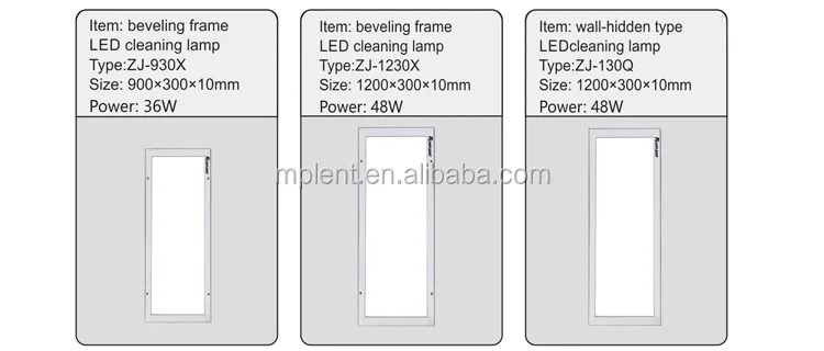 LED Purification light cleaning lamp super slim high brightness medical tube lights operation room indoor lamps