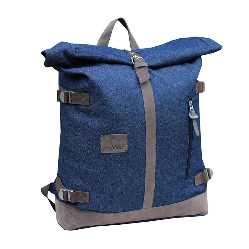 Bright teenage backpacks college style denim bag wholesale