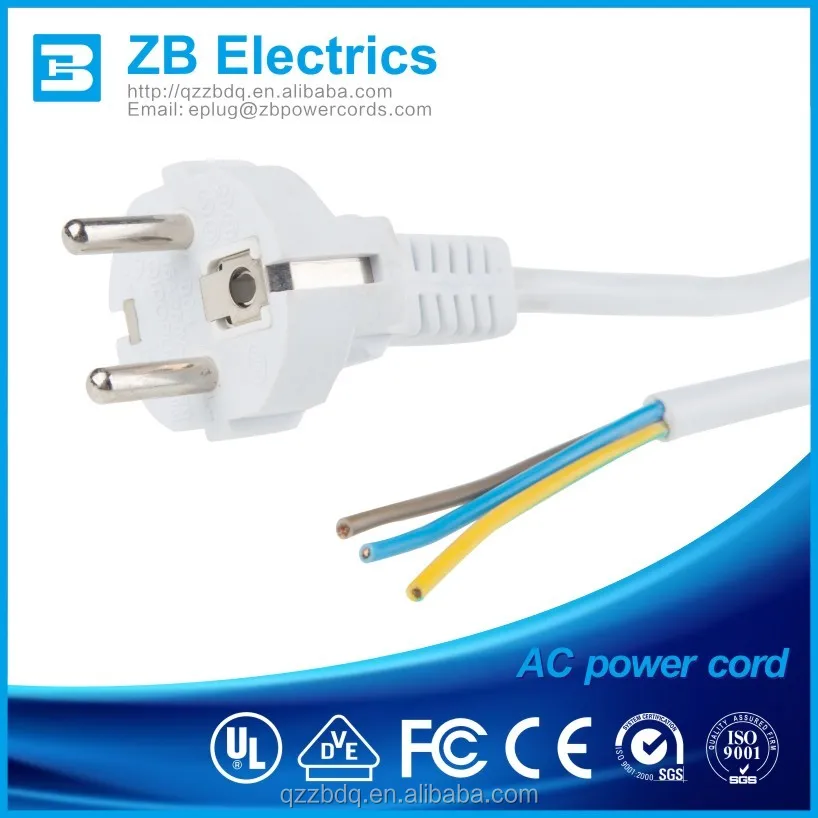 Euro AC Power Cable with Schuko Plug