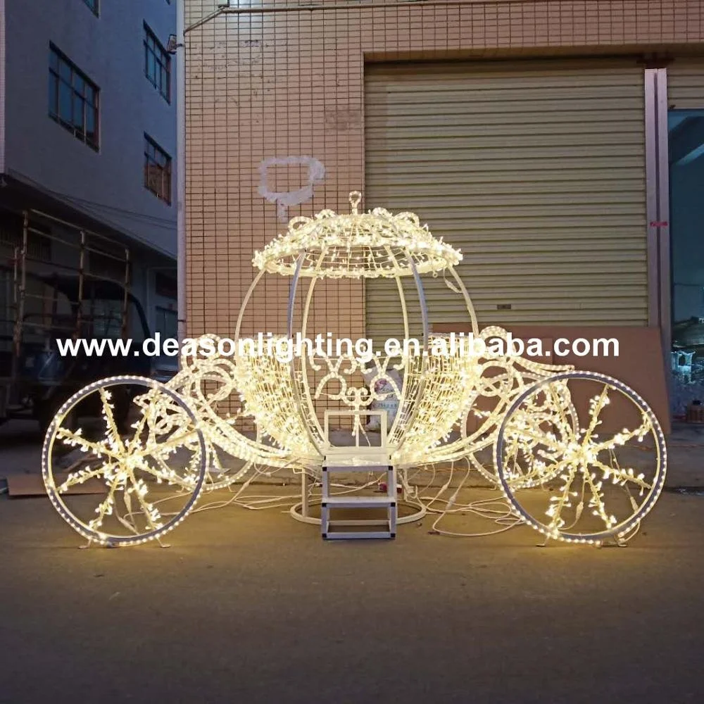 Christmas/Holiday/wedding lighted cinderella carriage