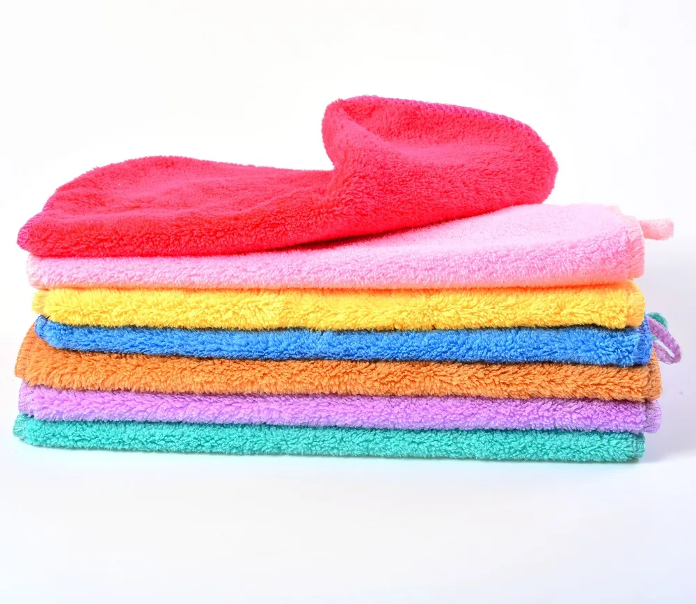 Super Water Absorbent Reusable Coral Fleece Velvet Towel for Washing