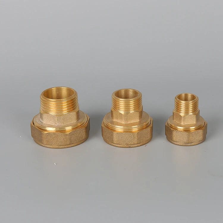 LK-4-604 ( 1/2 )   high quality brass pipe male threads insert fitting without plating