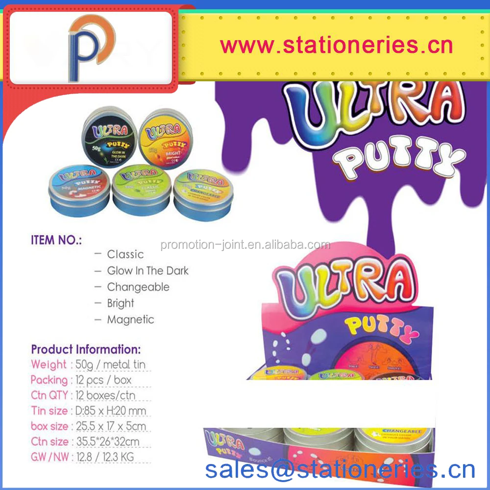 multifunction modeling Liquid  changeable classic hand therapy ultra putty bouncing bright colors super illusions clay