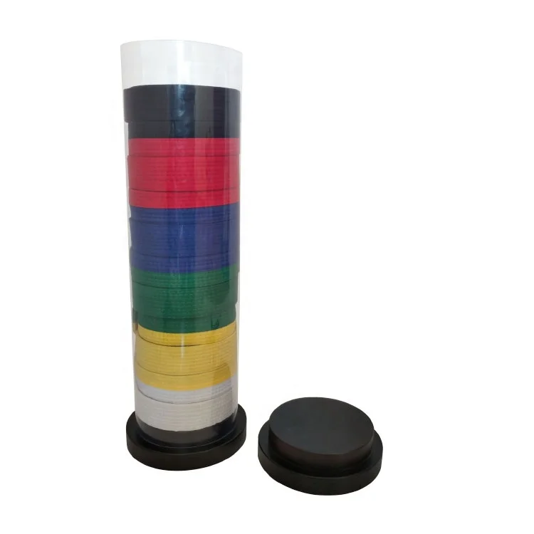 Martial Arts belt display stand 10 Level Taekwondo Belt Display Cylinder Karate Belt display racks