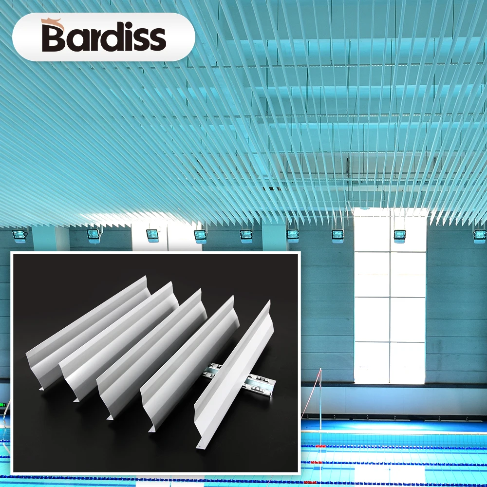 Fashion indoor metal ceiling tiles baffle suspended aluminum ceiling tile for gym