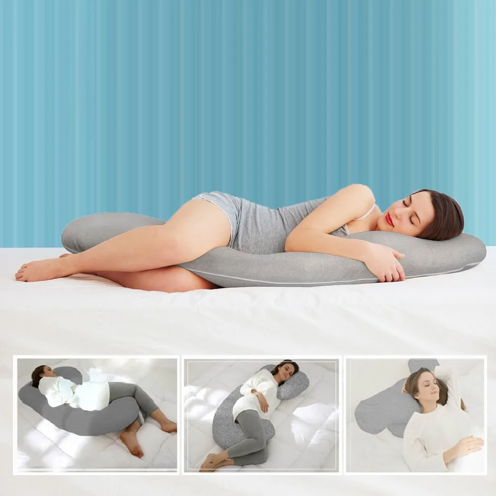 
Top Rated Body Pillow, C Shape, Organic Maternity Pillow For Side Sleeping & Back Support 