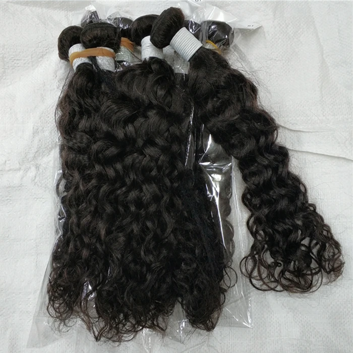 Letsfly 10pcs hair wholesale unprocessed WATER WAVE brazilian virgin wet and wavy human hair extensions