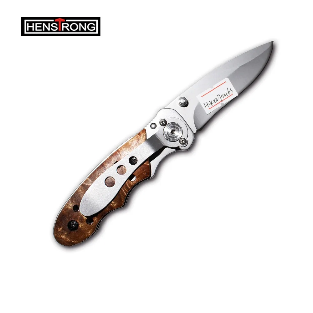 Stainless steel Wood Handle Folding Small Pocket Knife