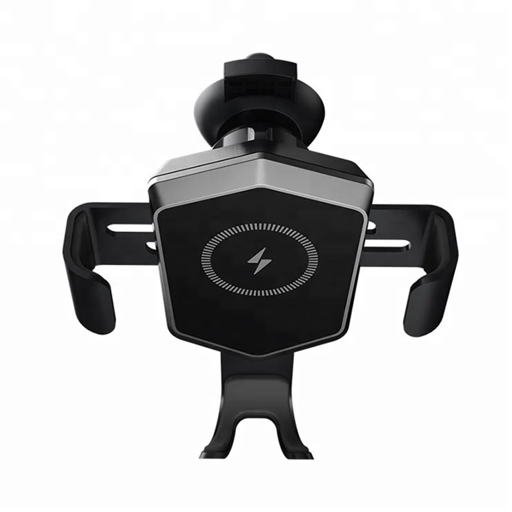 Qi Ultra SlimType-C Fast Charger Quick Charge 3.0 Car  Wireless Charger mount gravity cellphone holder charger