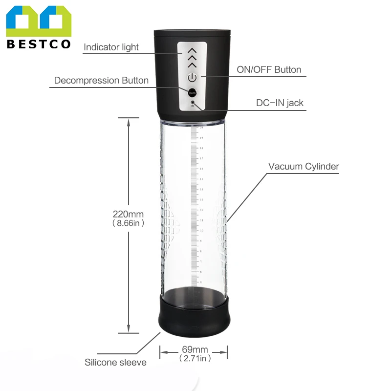 Sex Toy Penis Pump Increase Your Size Penis Enlargement Pump for Man