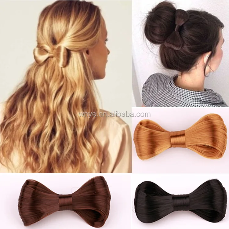 
4 Colors New Fashion Big Bow Ties Wig Hairpin Clips 