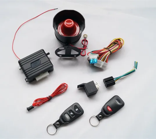 one way car alarm system security with Side door and Trunk +/- optional