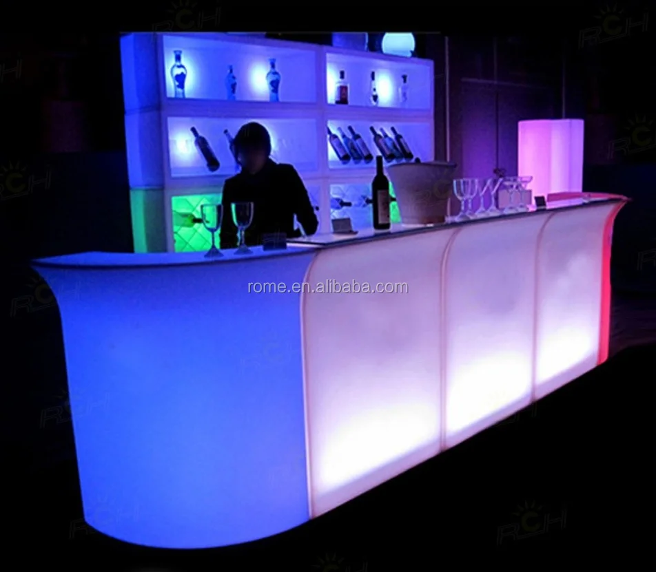 Cool luminous bar counter plastic Club Led Bar Counter