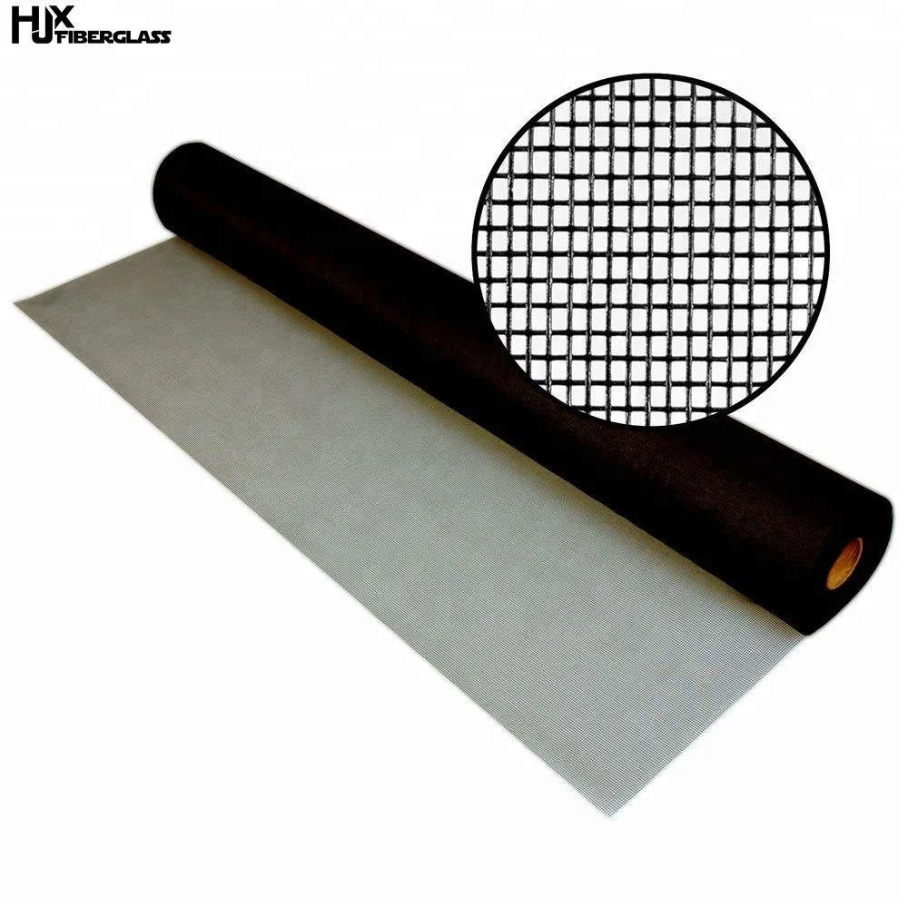 Wholesale UV Resistant Fiberglass Wire mesh Window Screen Charcoal Black color Insect screen Mosquito Net Screen