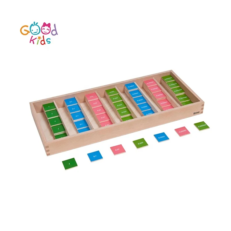 Best Wooden Educational Toys for Preschool Kids Montessori Mathematics Decimal stamp Game