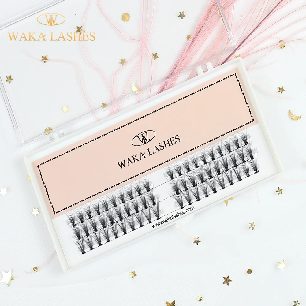 Best Russian volume individual 5d pre made fans flare cluster lashes mink