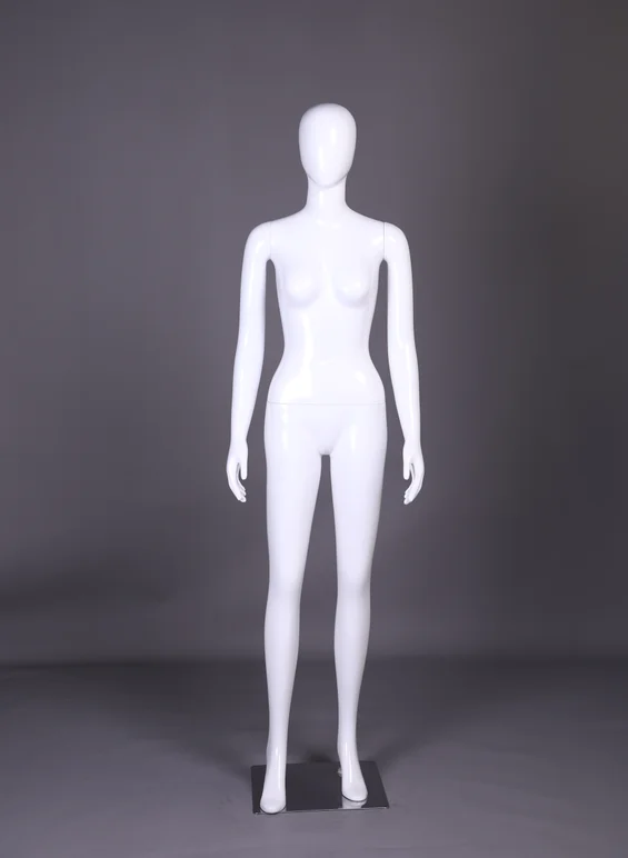 Hot sell glossy white female mannequin  display mannequins  plastic  mannequins