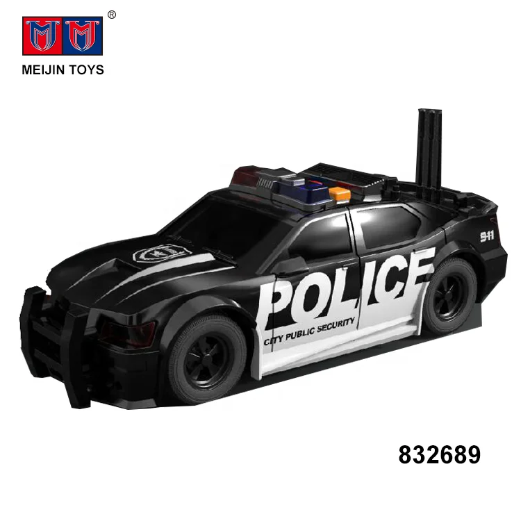 hot selling 1:20 scale plastic friction vehicle police toy car with light sound