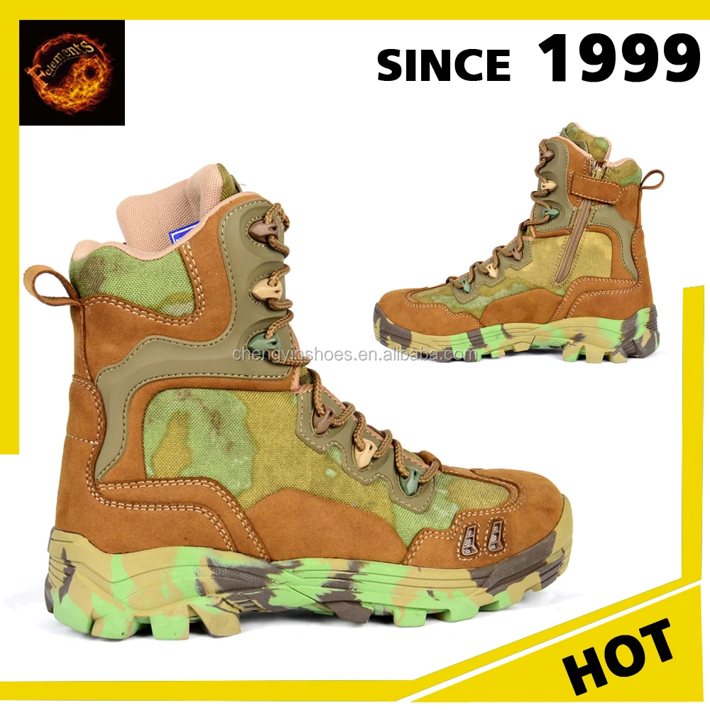 Дешевые цена военная дизайнер камуфляж подошва сапоги армейские ботинки для боя