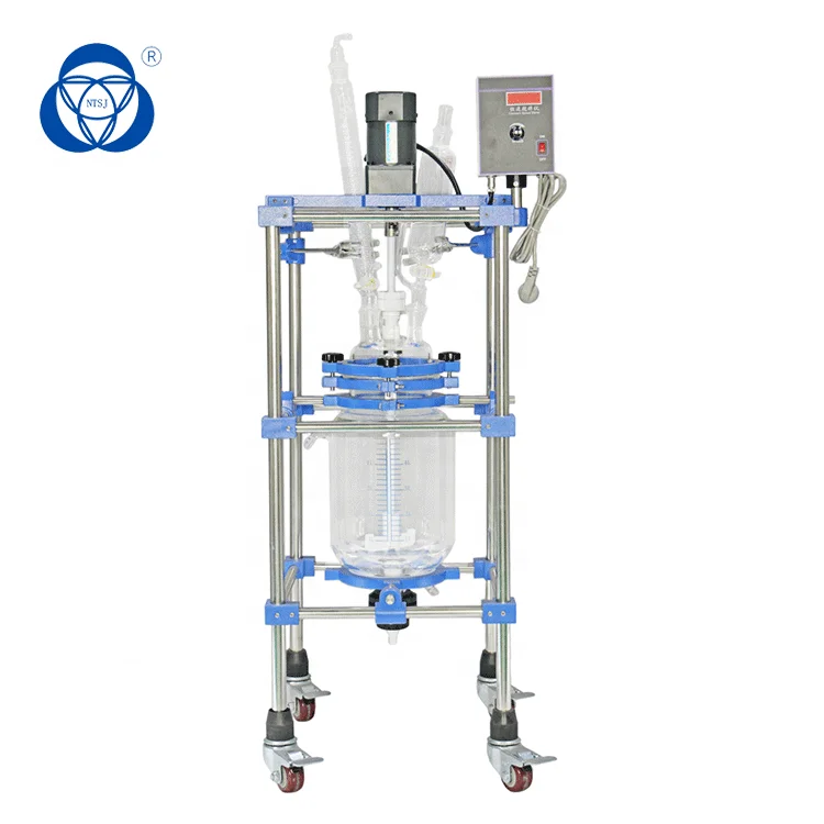 Glass chemical reactors cstr continuous stirred tank reactor