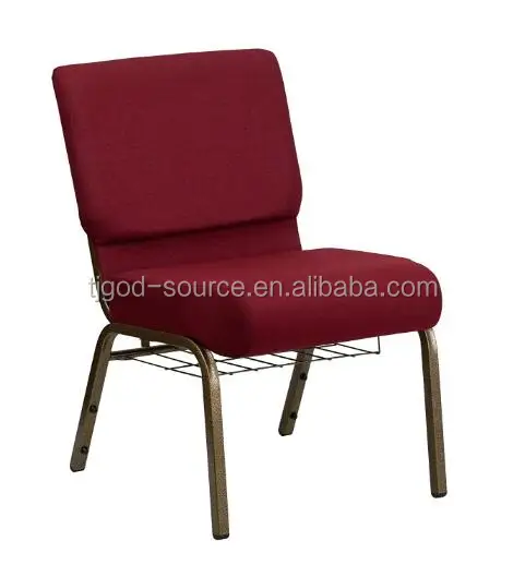 used cheap wholesale  stackable metal interlocking church chairs