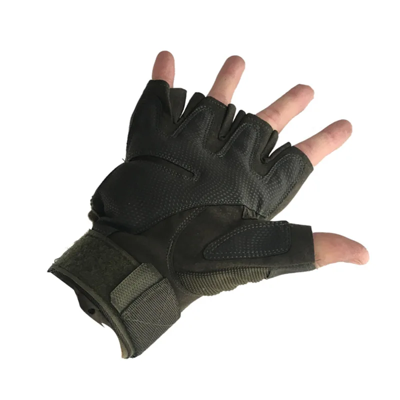 Половина finger открытый мужчины безопасности кожаной перчатки