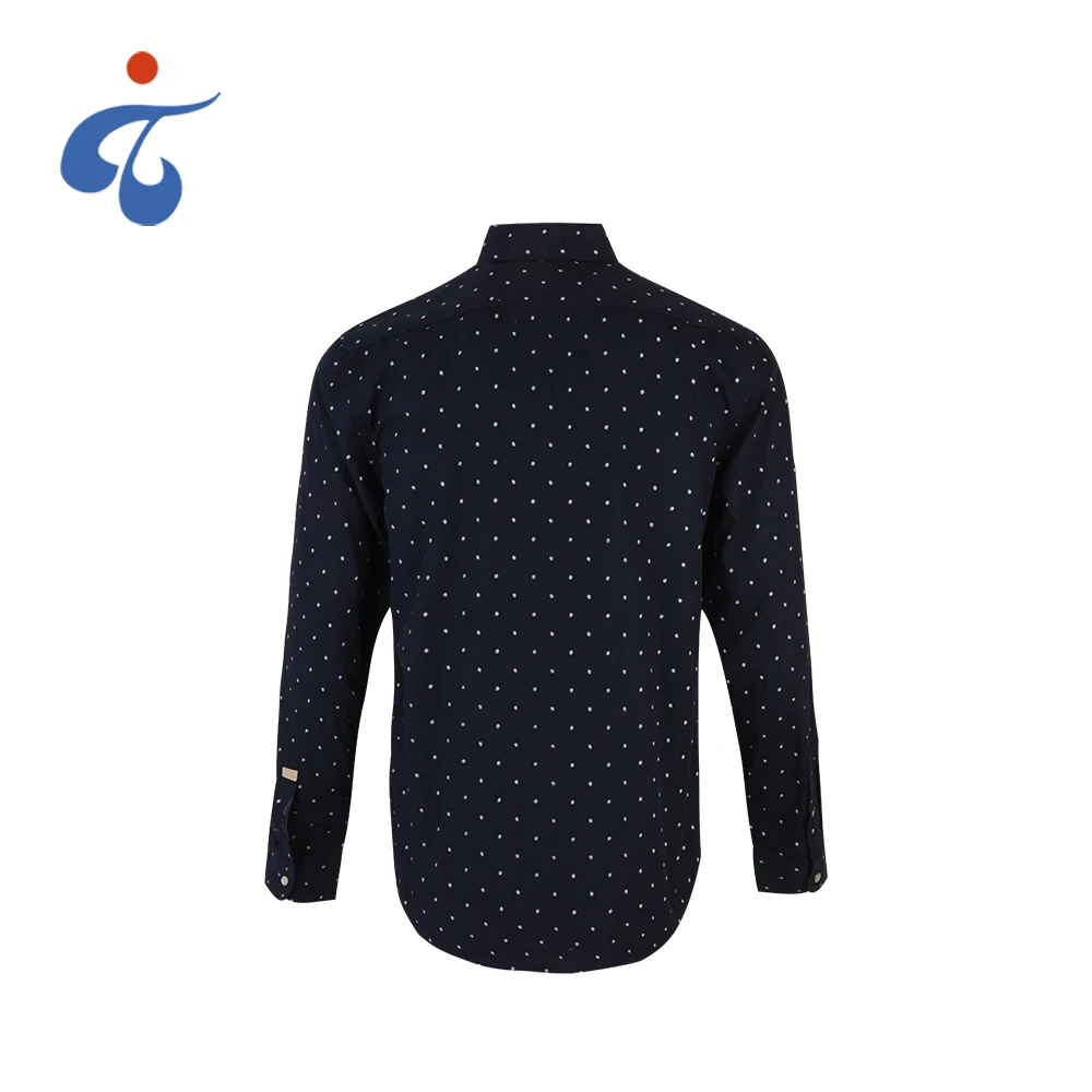 Eco friendly daily wear 100% cotton printed pattern full sleeve man clothes shirts