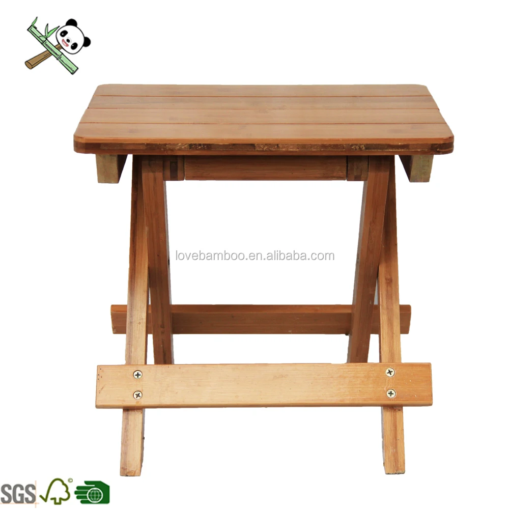 Китайский стиль обеденный Портативный Бамбук Бесплатная собрать стол складной квадратный стол для активного отдыха Пикник