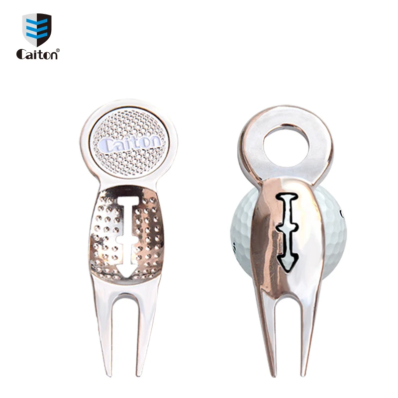 Caiton  Ball Marker Ball Liner Plus Golf Repair Tool Pitch Fork golf divot tool