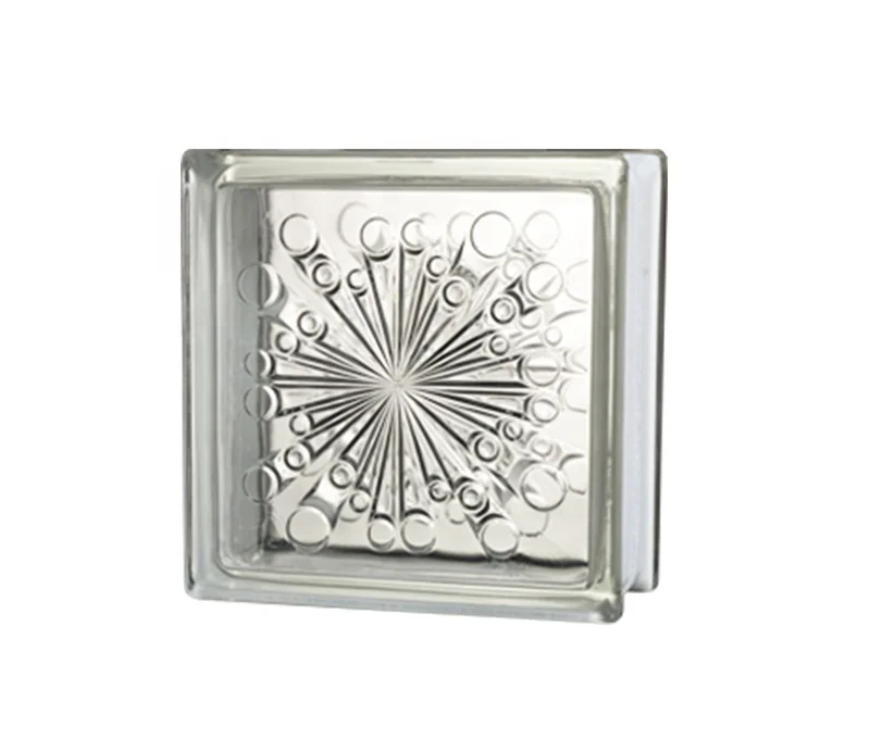 Cloudy Decorative Building Craft Clear Transparent Crystal Hollow Wholesale Glass Block