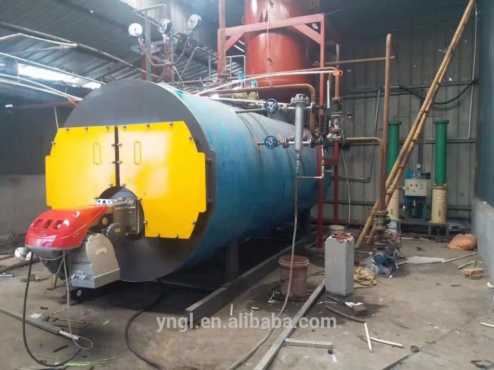 10 ton Riello burner natural gas steam boiler for food industry