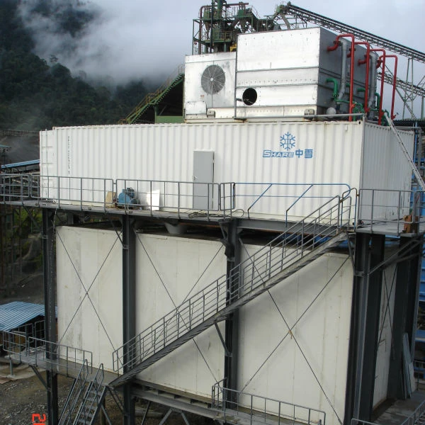 
30T Containerized flake ice making plant for concrete cooling 