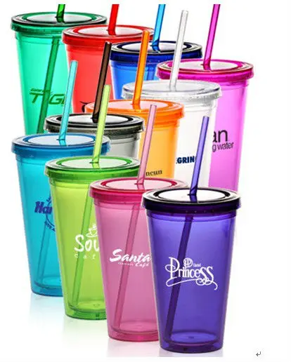 Пластиковые чашки с двойными стенками