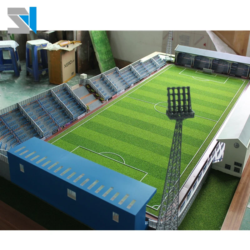 
Guangzhou model making Gold stone stadium model in England for layout/sale 