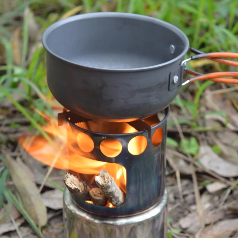 
Portable Wood Stove manufa Fire woods Furnace Outdoor Stove Cooking Burner Lightweight Stainless Steel Picnic Camping Wood Stove 