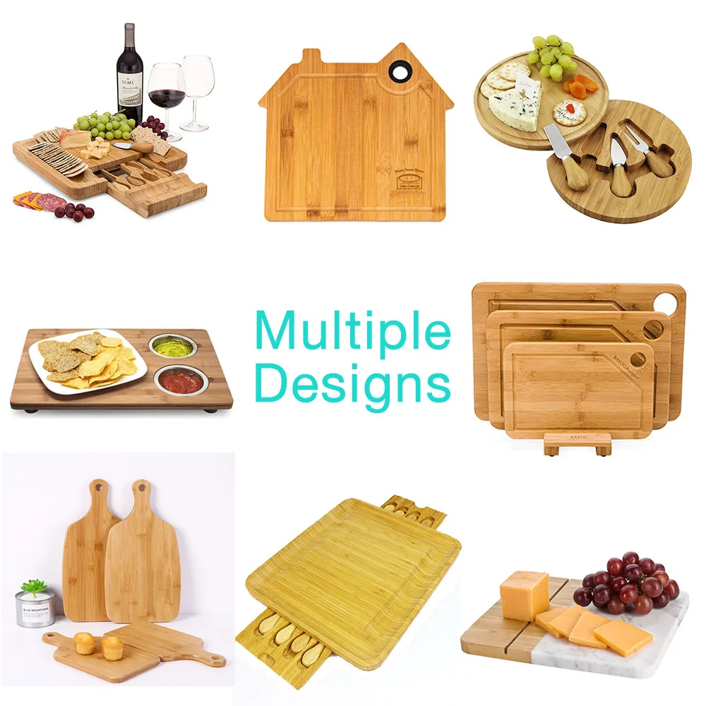 Affordable Prices Large Medium and Small Sizes Bamboo Chopping Board Set