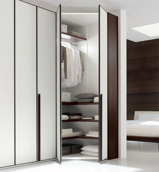 high gloss MDF modern design double color wardrobe bedroom thomasville bedroom furniture